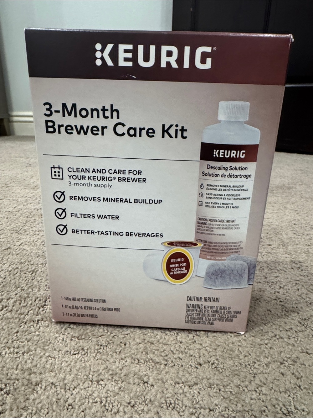 Keurig KPod 3-Month Brewer Care Kit - New in Box, Unopened